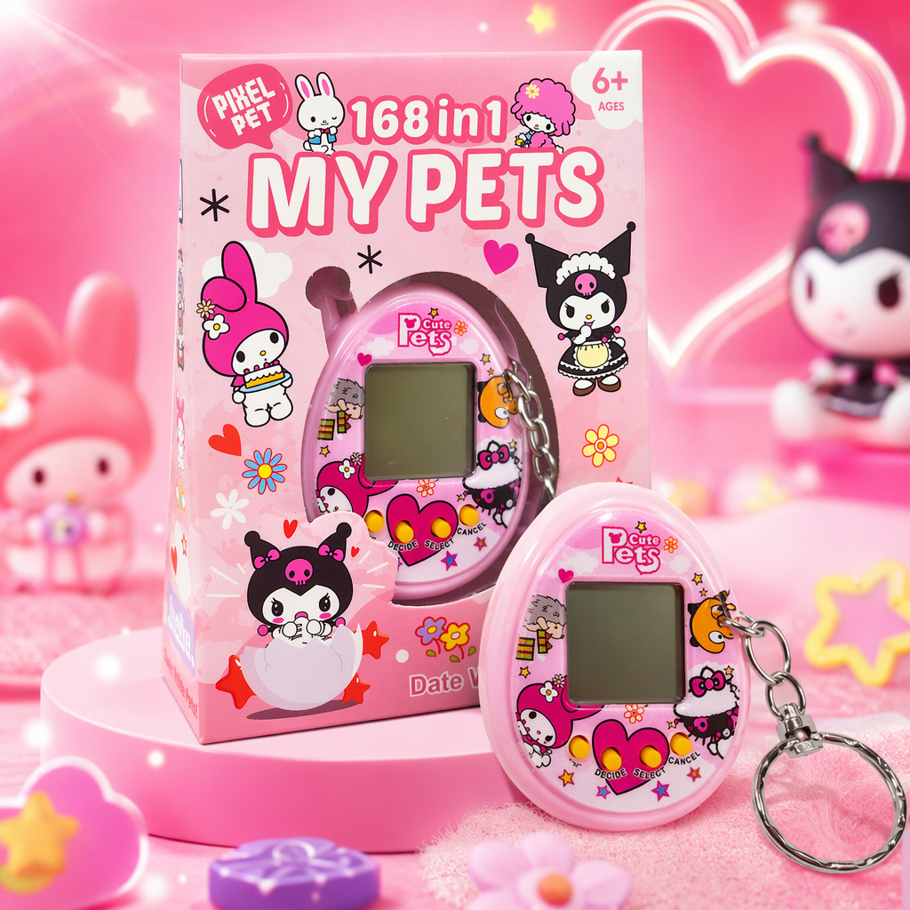 Pink packaging box electronic pet toy interactive companionship and educational children's gift Specification image