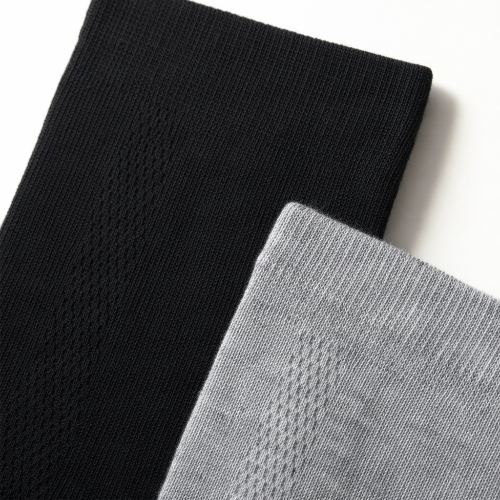 Black mid-calf socks made of pure cotton, sweat-absorbing and breathable, are a versatile choice for women's daily wear Application Scenario