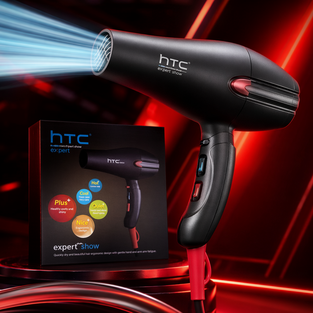 Black hair dryer, household high-power negative ion hair care, quick-drying and silent model Specification image