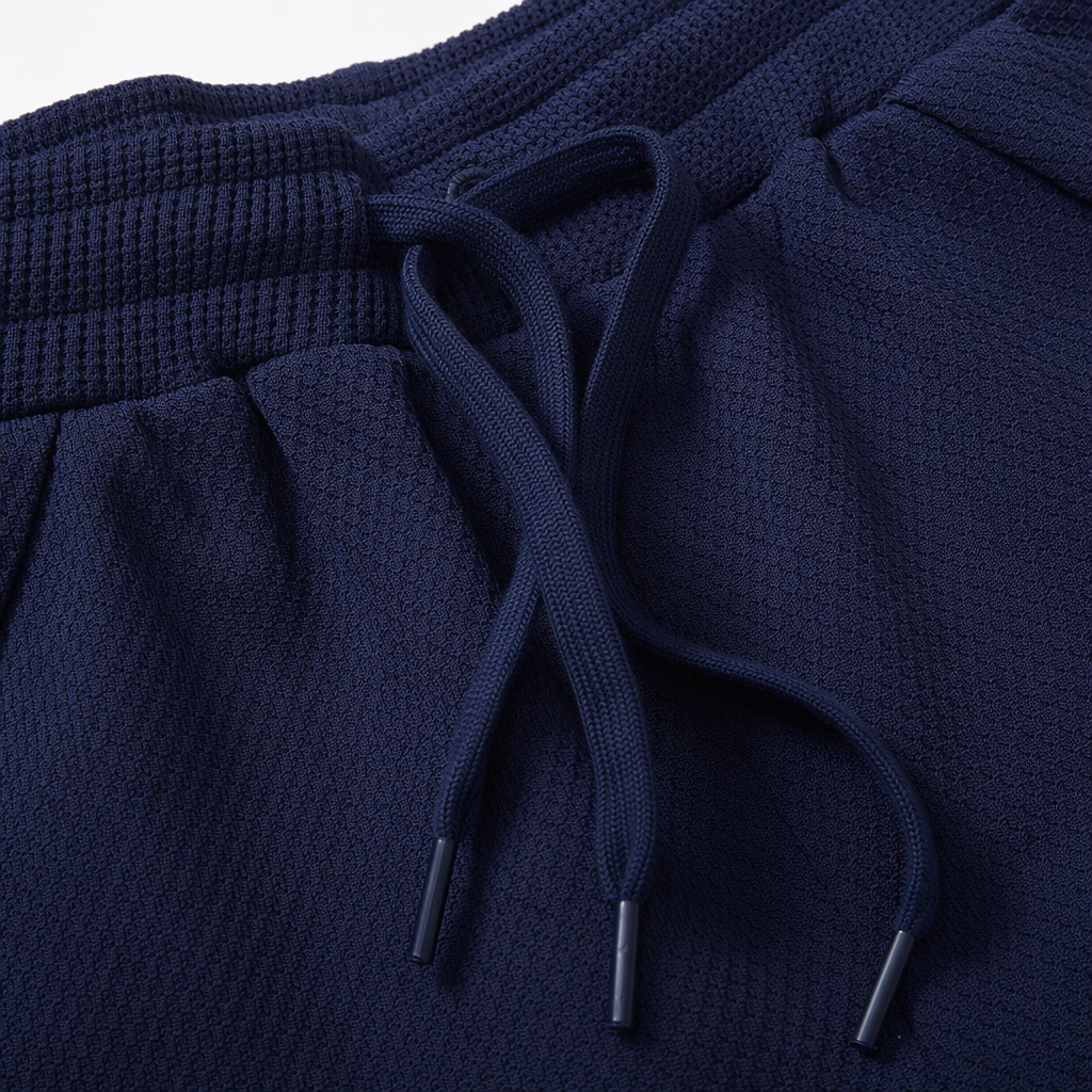 Dark blue sportswear pants for men and women, casual fitness stretch drawstring long pants Application Scenario