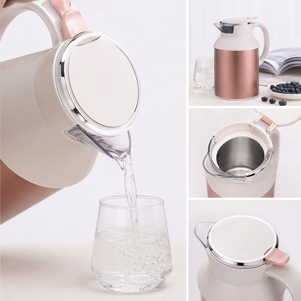 粉色电热水壶 女性专用 快速烧水 家用养生保温 1.5L
