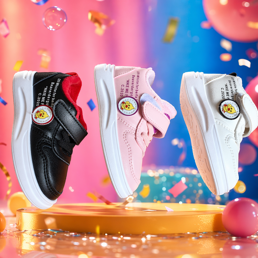 Three pairs of children's sports shoes are breathable, anti-slip, lightweight and comfortable, new spring style for boys and girls Specification image