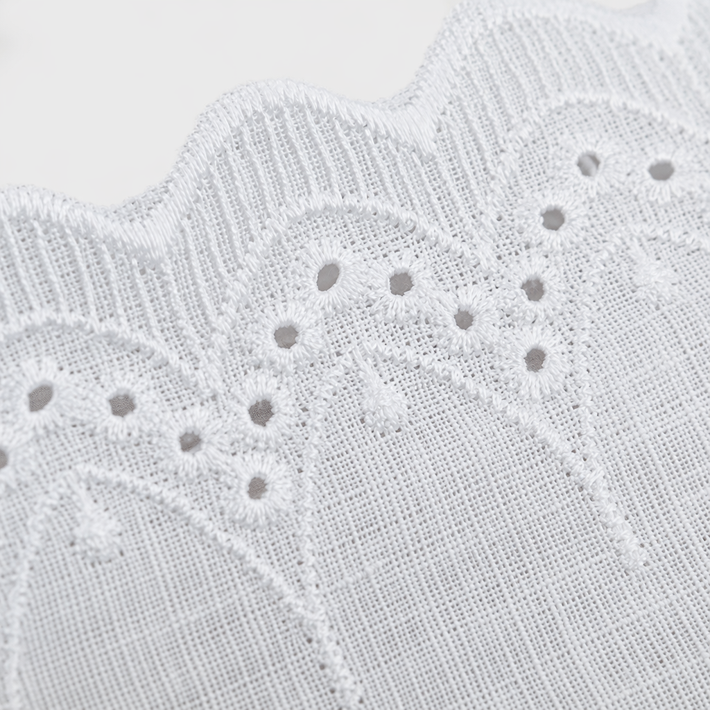 White lace decorative fabric DIY hand-stitched material lace Application Scenario