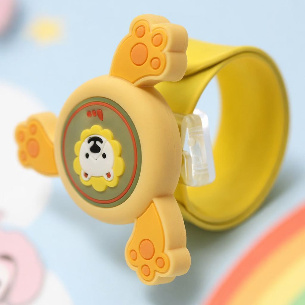 Colorful children's wristband toys with cartoon animal stars and moon decorations Application Scenario