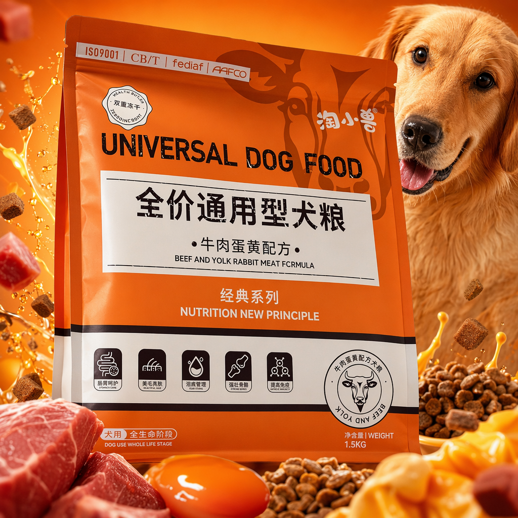 Orange packaged imported natural dog food, full price, specially designed for adult dogs with balanced nutrition Specification image