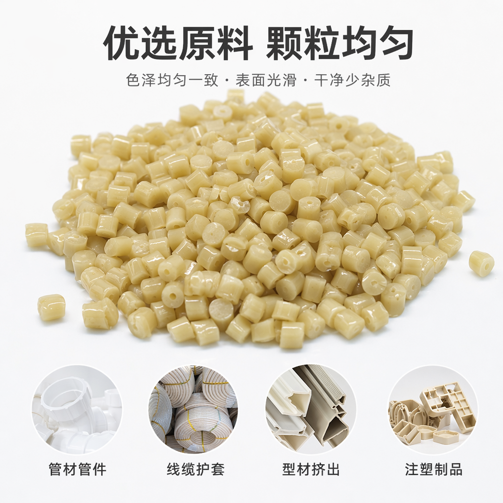 淡黄色塑料颗粒 工业级PP PE原料 通用型注塑挤出用图