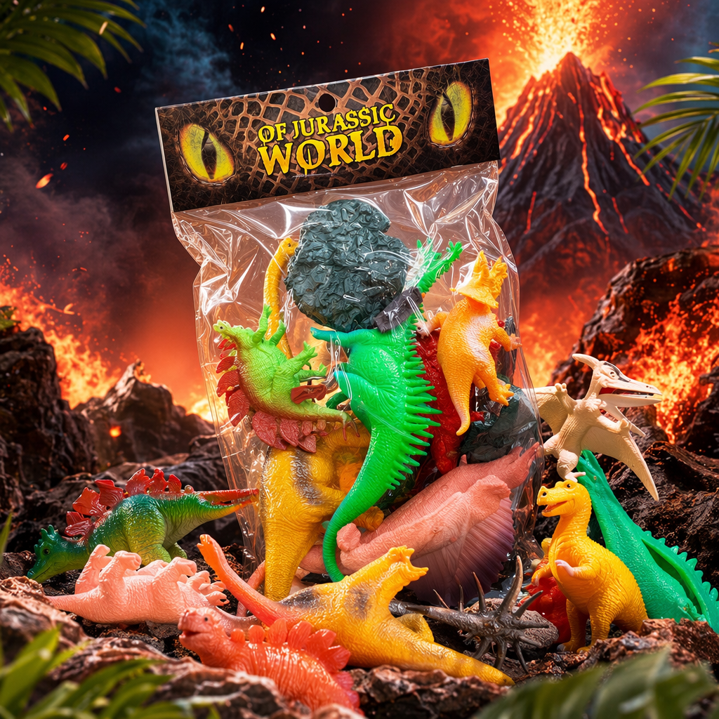 Colorful dinosaur toy set, children's educational assembly model, gift for boys and girls Specification image