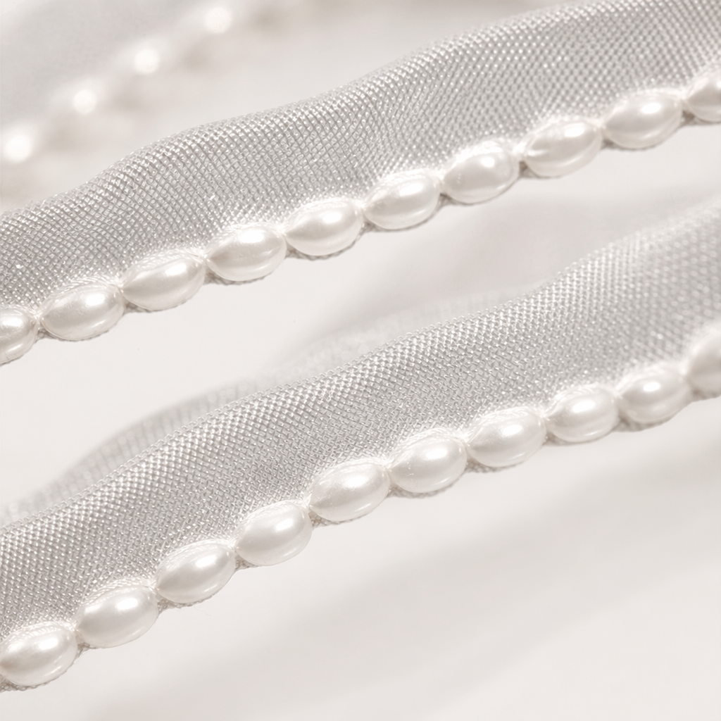 Pearl and ribbon decoration, hair accessories, gift packaging, DIY materials, lace Application Scenario