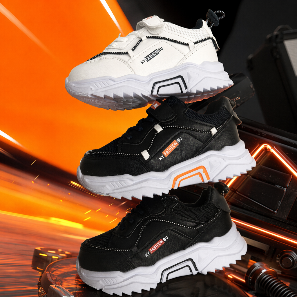 Black and white sneakers for both men and women, breathable, lightweight and casual running shoes Specification image