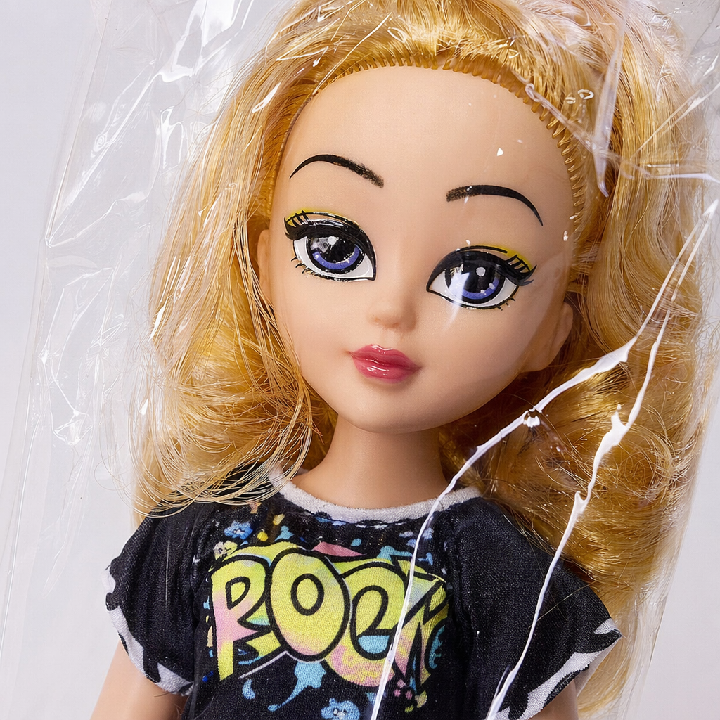 Golden curly leopard print dress doll plush toy home decoration item Application Scenario