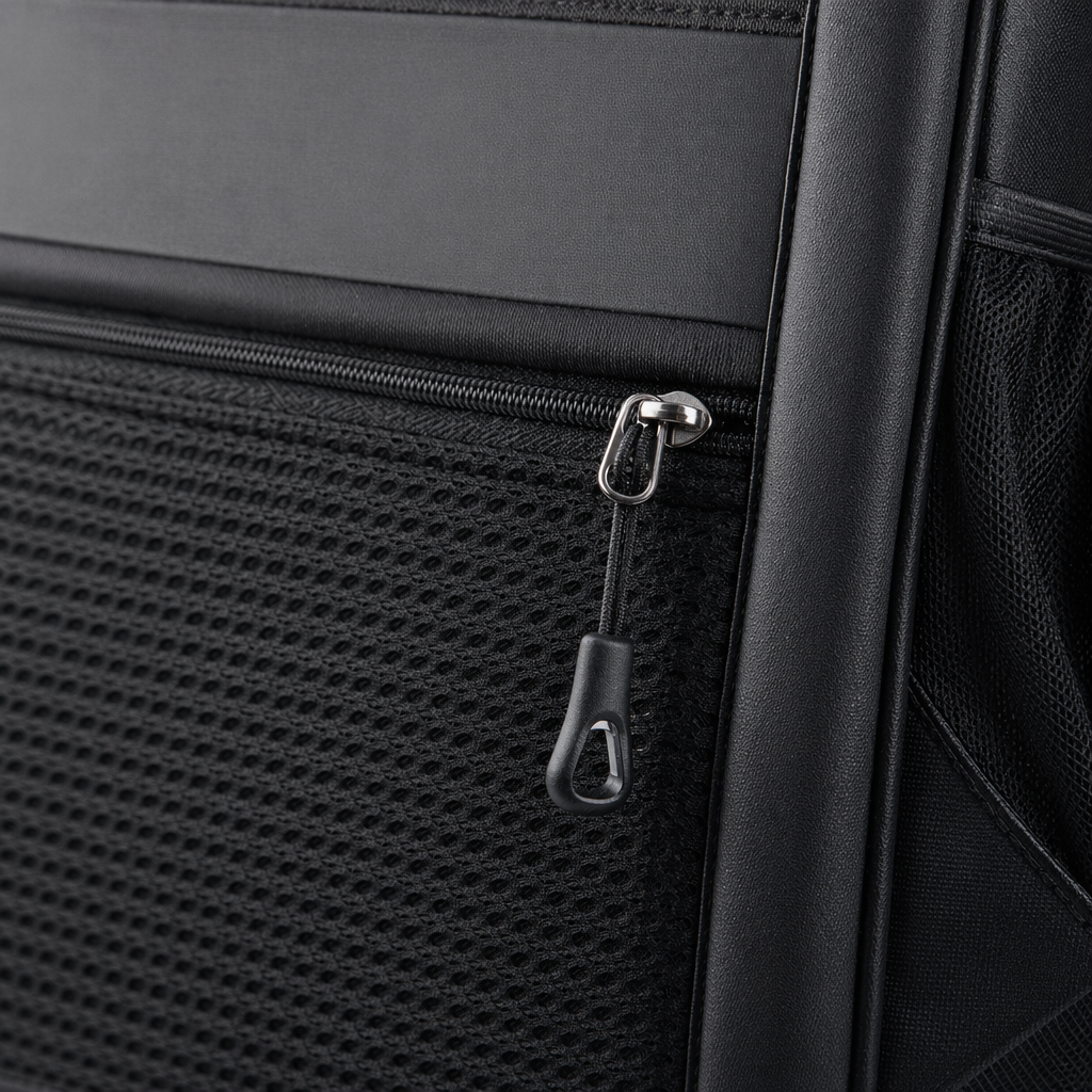 The black wear-resistant nylon commuting backpack is lightweight, large-capacity and has multiple compartments Application Scenario