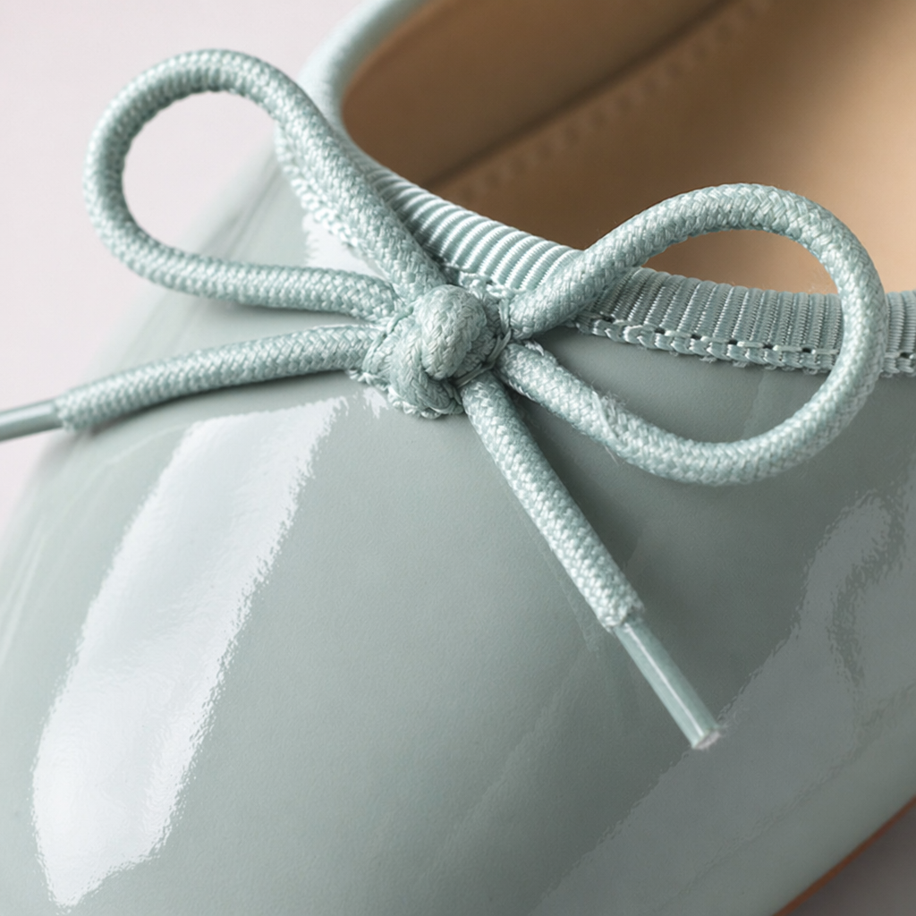 Light green ballet-style flat shoes, comfortable soft-soled women's casual single shoes Application Scenario