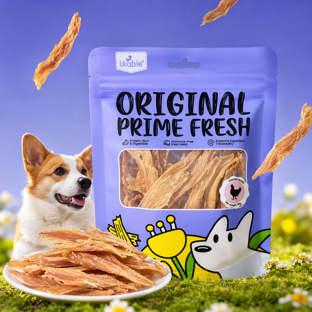 薄切鸡肉片宠物零食鸡肉干磨牙洁齿狗狗猫猫通用细节图
