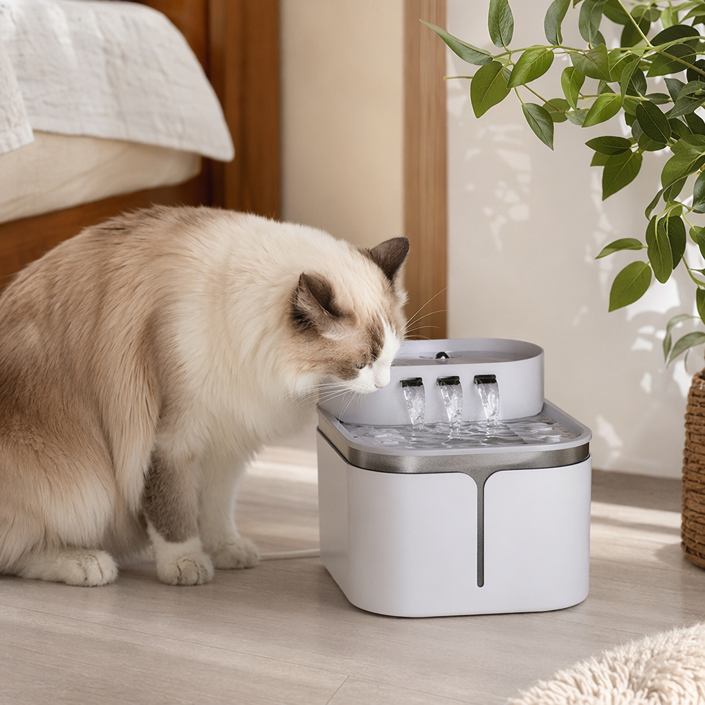 Grey circulating water dispenser, household desktop silent energy-saving direct drinking water purifier details Picture