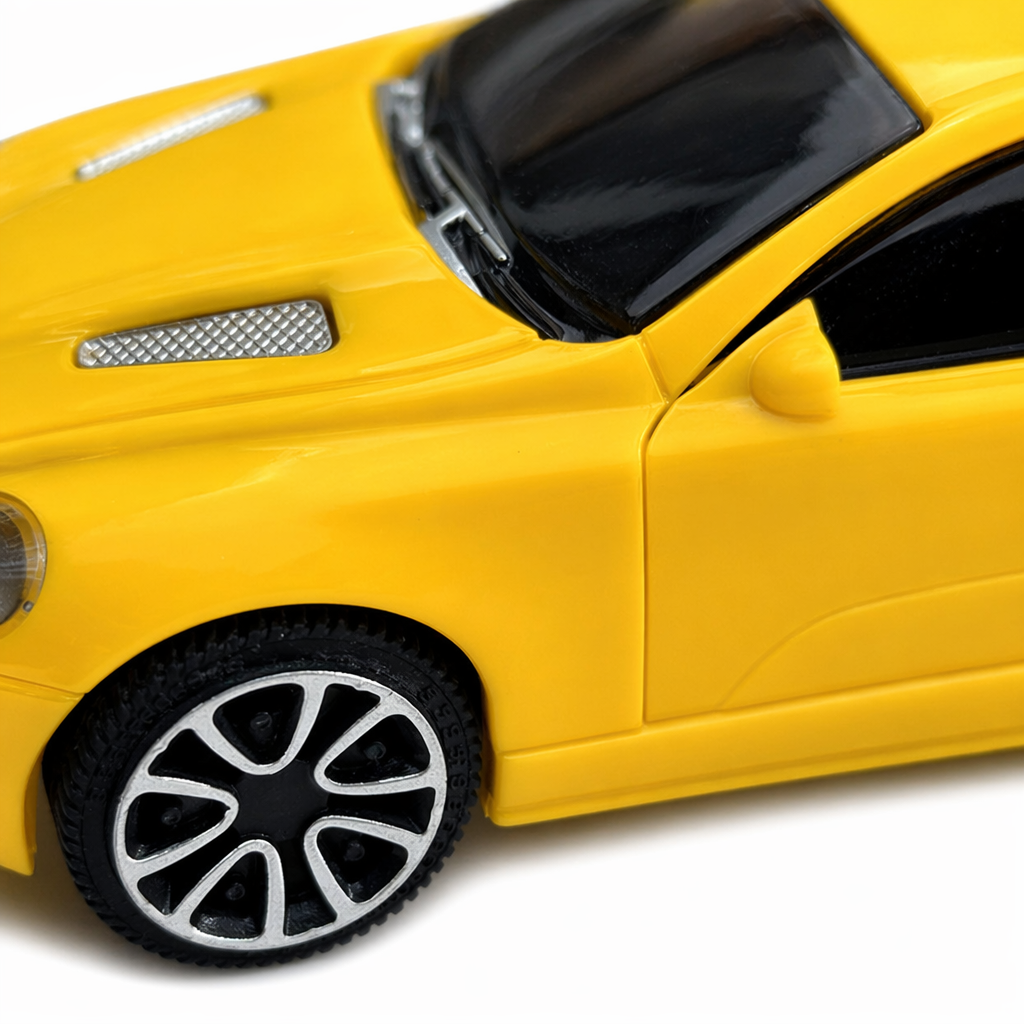 Yellow toy sports car, children's remote control alloy model car, educational early childhood education boy birthday gift Application Scenario