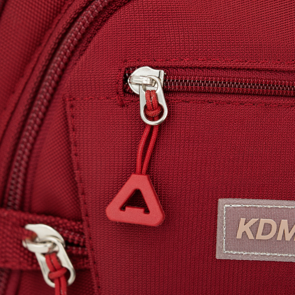 This red backpack is fashionable, lightweight and has a large capacity for student commuting and travel Application Scenario