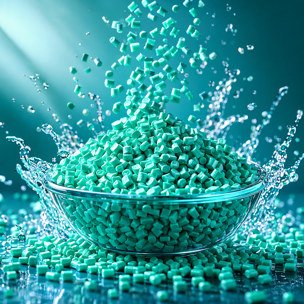 Green plastic particles, industrial-grade raw material, environmentally friendly and non-toxic PP material Specification image