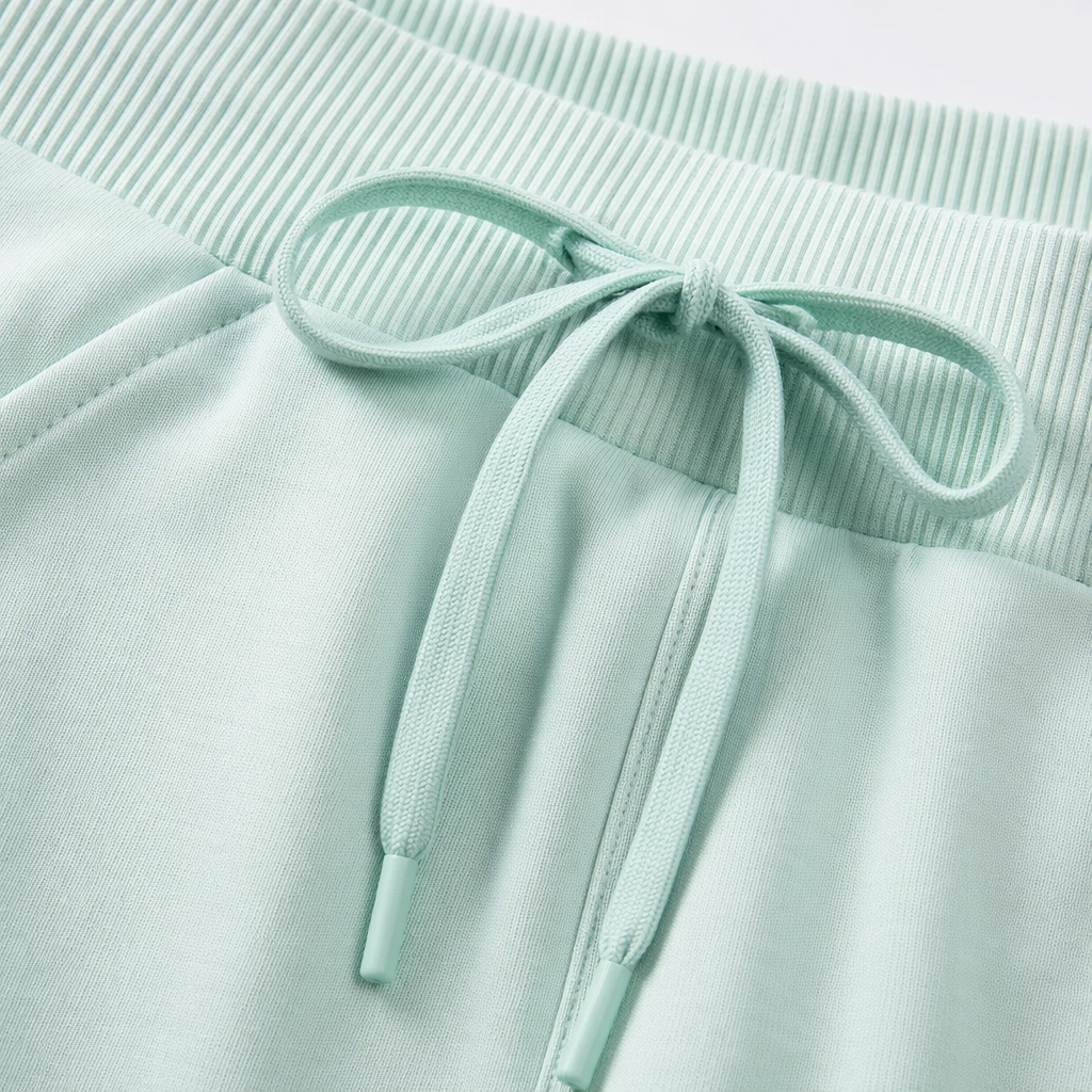 Light green sportswear pants for both men and women, quick-drying and breathable casual fitness pants Application Scenario