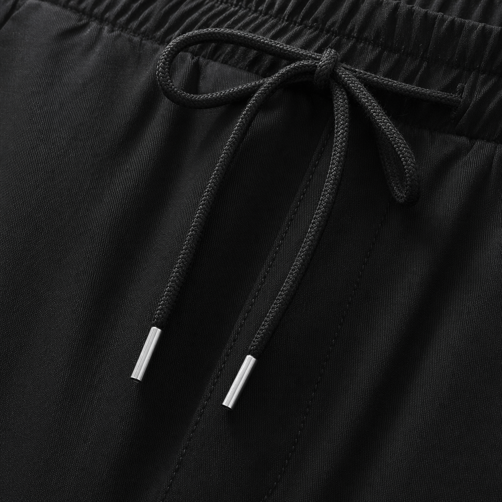 Black casual pants for men, slimming and shaping, versatile pure cotton straight-leg trousers Application Scenario