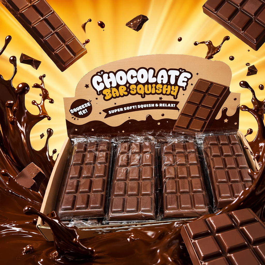 Brown chocolate bar toy box, creative and educational children's snack-shaped storage box Specification image