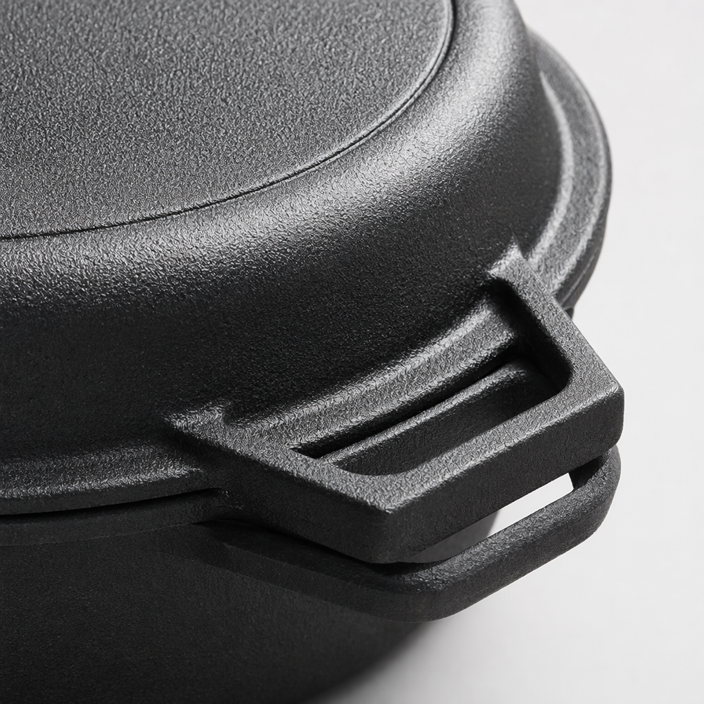 Black cast iron frying pan with lid, 30cm, household uncoated healthy wok and stew pot Application Scenario