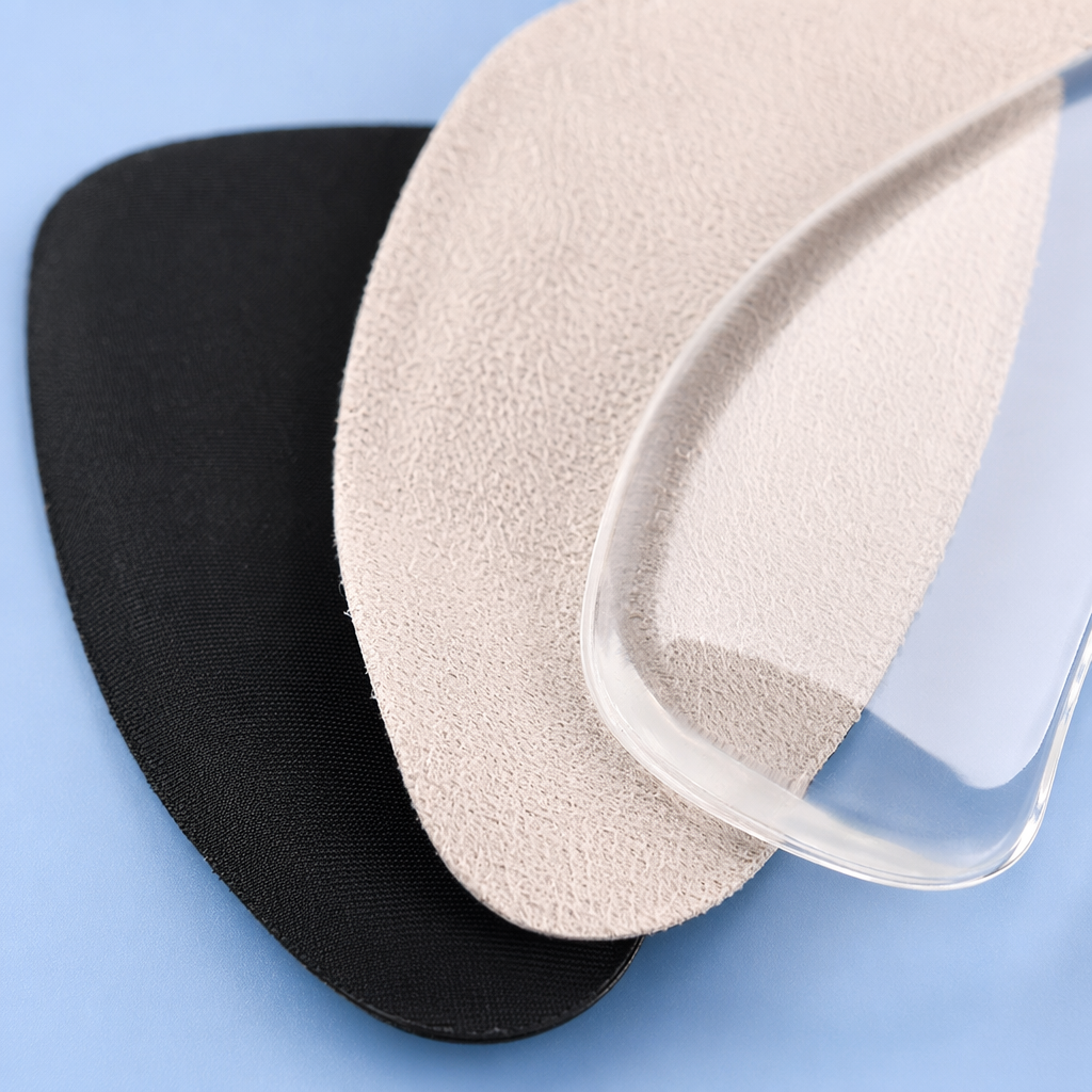 The transparent heel pad is comfortable, stress-relieving and anti-friction. The heel patch is made of silicone material Application Scenario