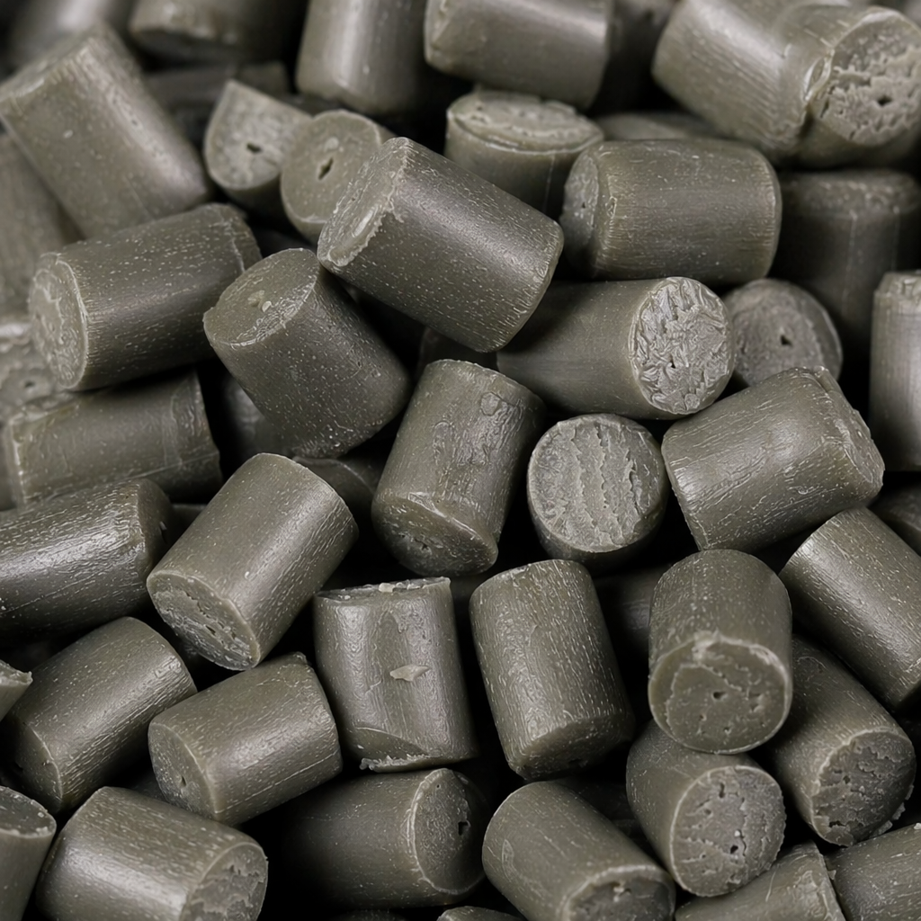 Grey granular plastic particles, industrial-grade PP polypropylene raw material, 25kg per bag Application Scenario