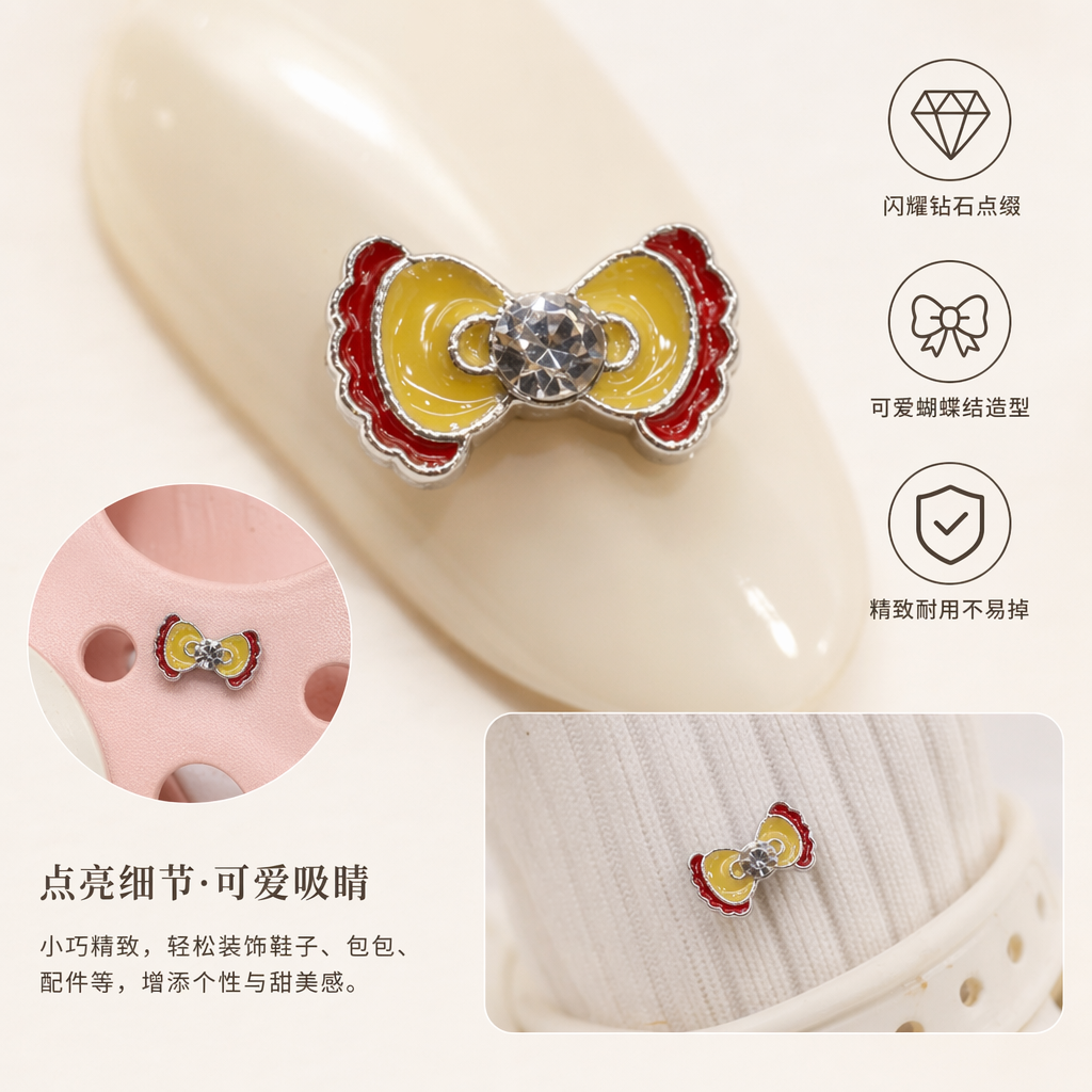 彩色蝴蝶结发饰 女童头饰 可爱甜美系饰品 多色可选