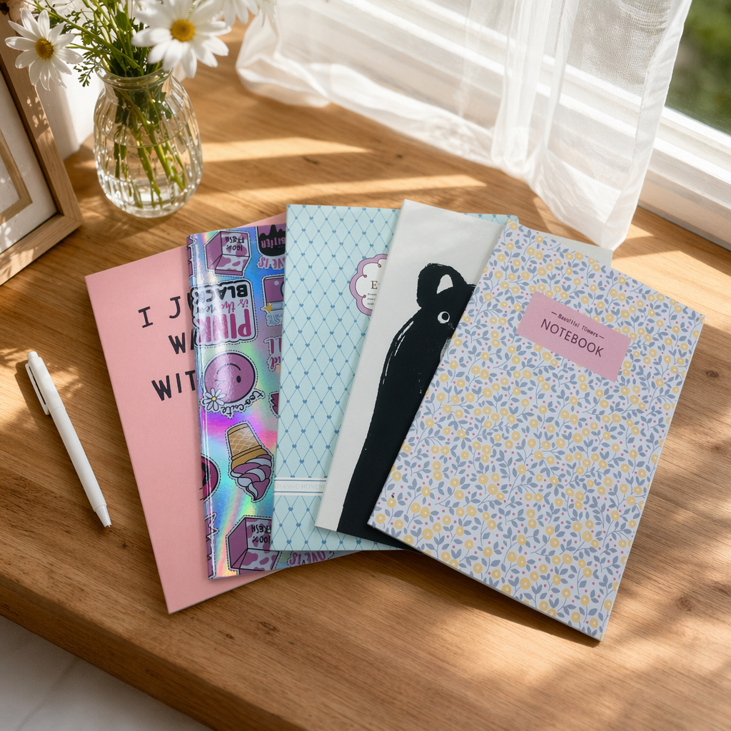 Colorful stacked notebook, multi-color combination creative planner, stackable and portable for storage details Picture