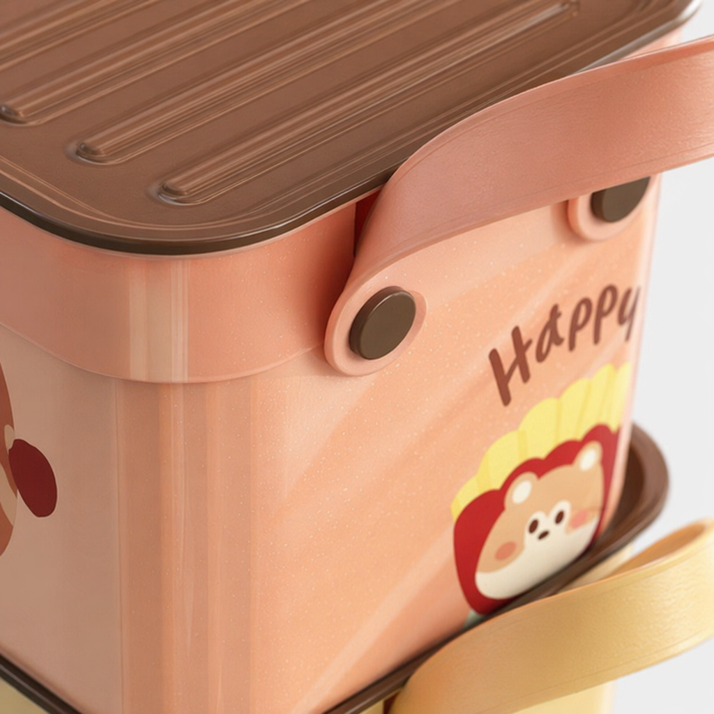Colorful cartoon storage box, children's home desktop organization box, multi-functional storage box Application Scenario