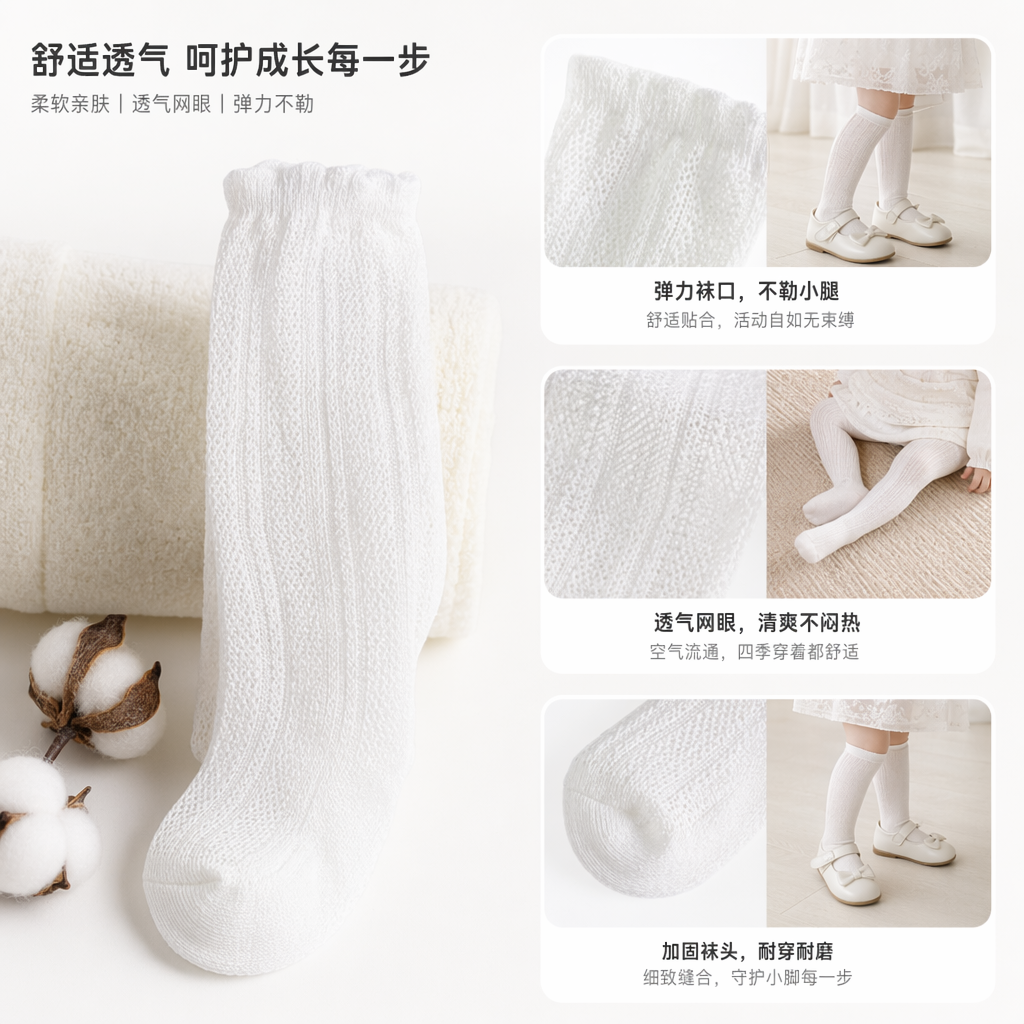 浅绿色针织长袜 女款修身显瘦四季通用