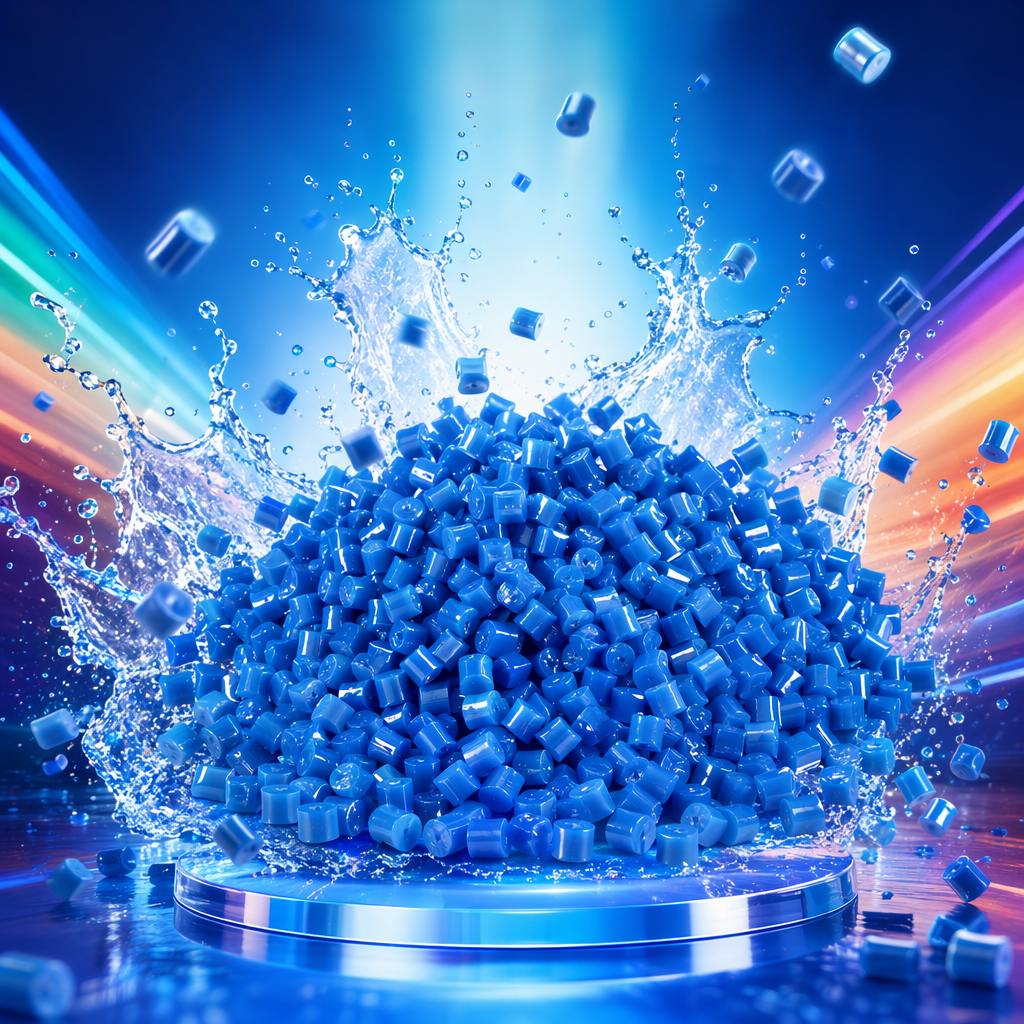 Blue plastic granules, industrial-grade PP polypropylene raw material, 25kg bags Specification image