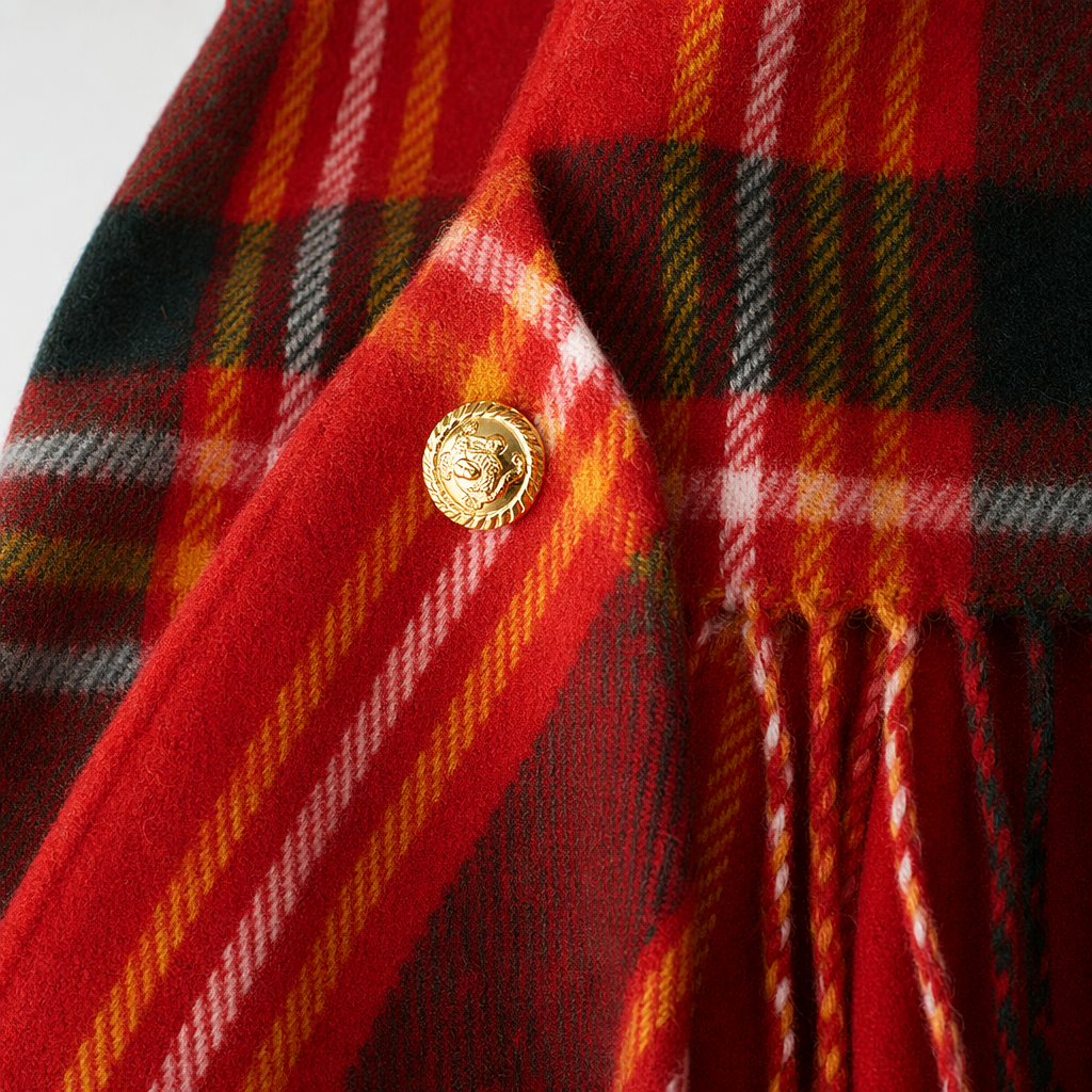Red checkered scarf shawl for warmth in autumn and winter, made of pure cotton in large size, fashionable and versatile Application Scenario