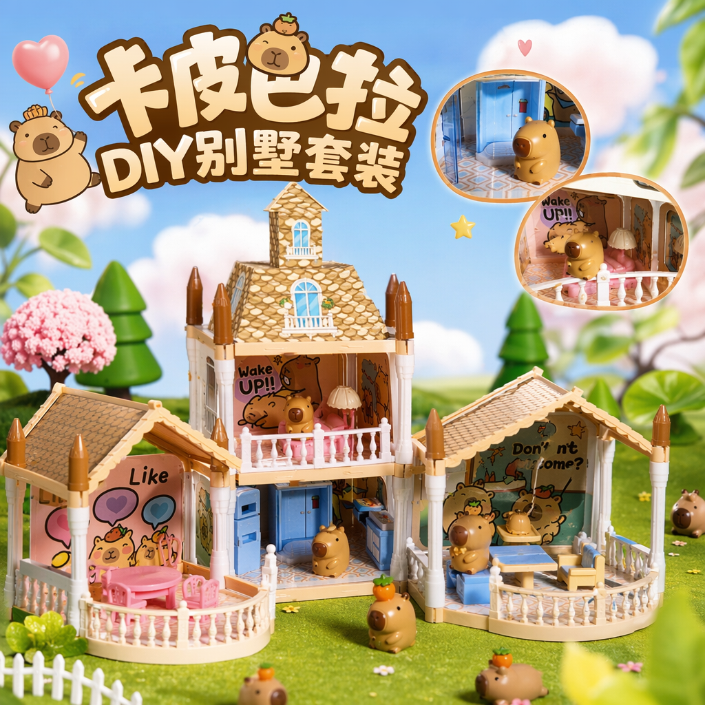 Colorful toy house packaging box, children's educational and creative storage box Specification image