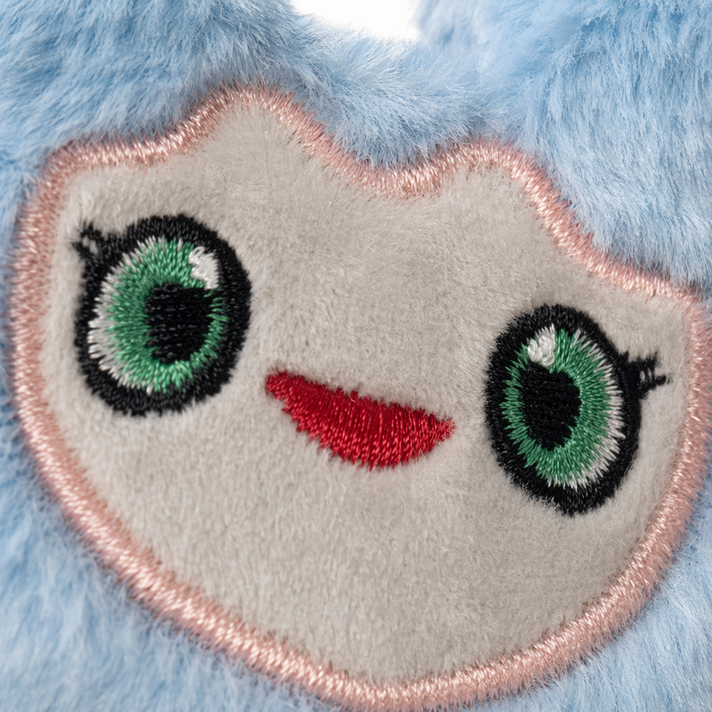 Blue plush toys, cute throw pillows, plush figurines, fabric home decoration toys Application Scenario