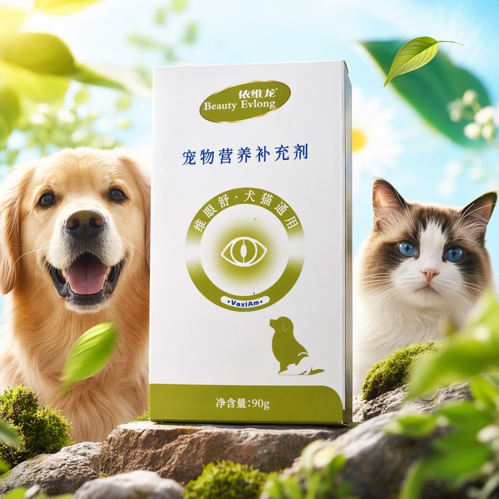 White packaging box pet nutrition supplement, pet vitamin calcium tablets, beautifying hair and strengthening bones Specification image