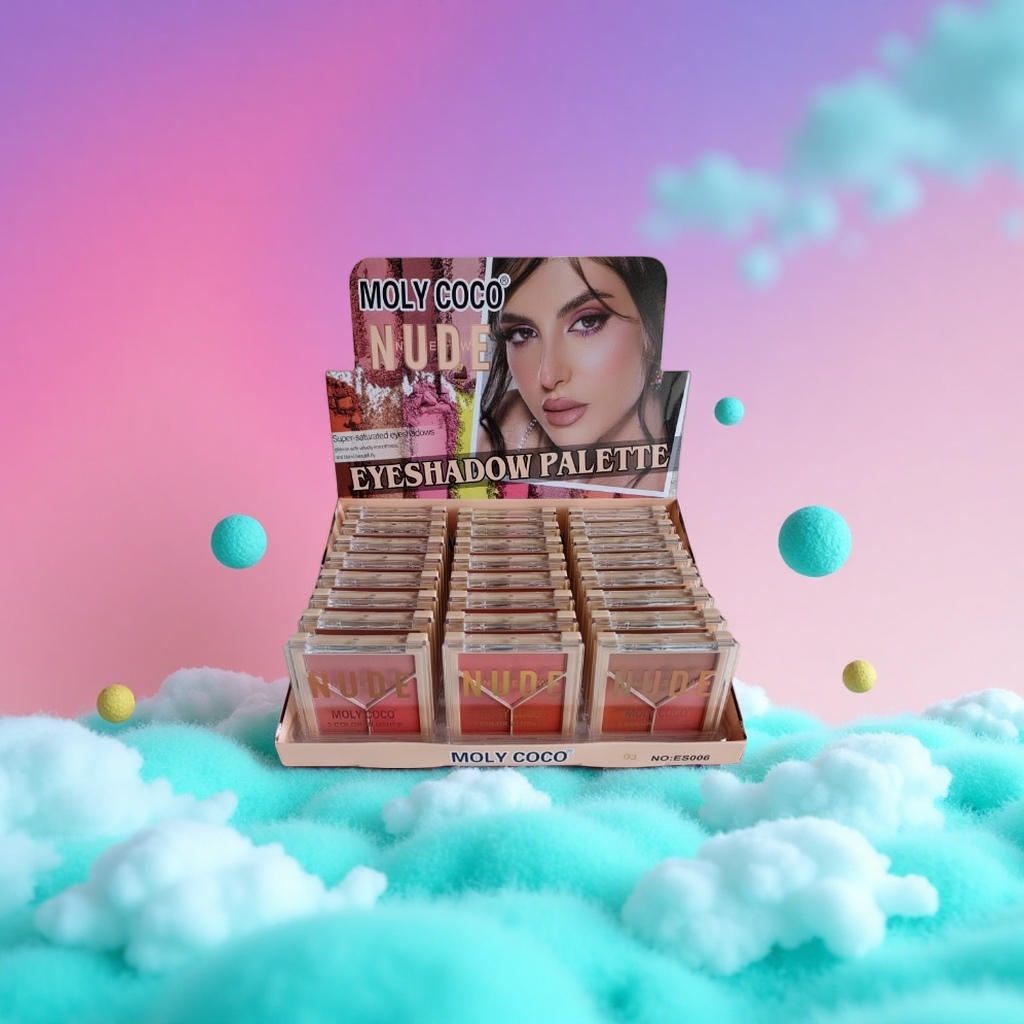 Pink eyeshadow palette display stand, cosmetics storage rack, desktop beauty tool stand details Picture