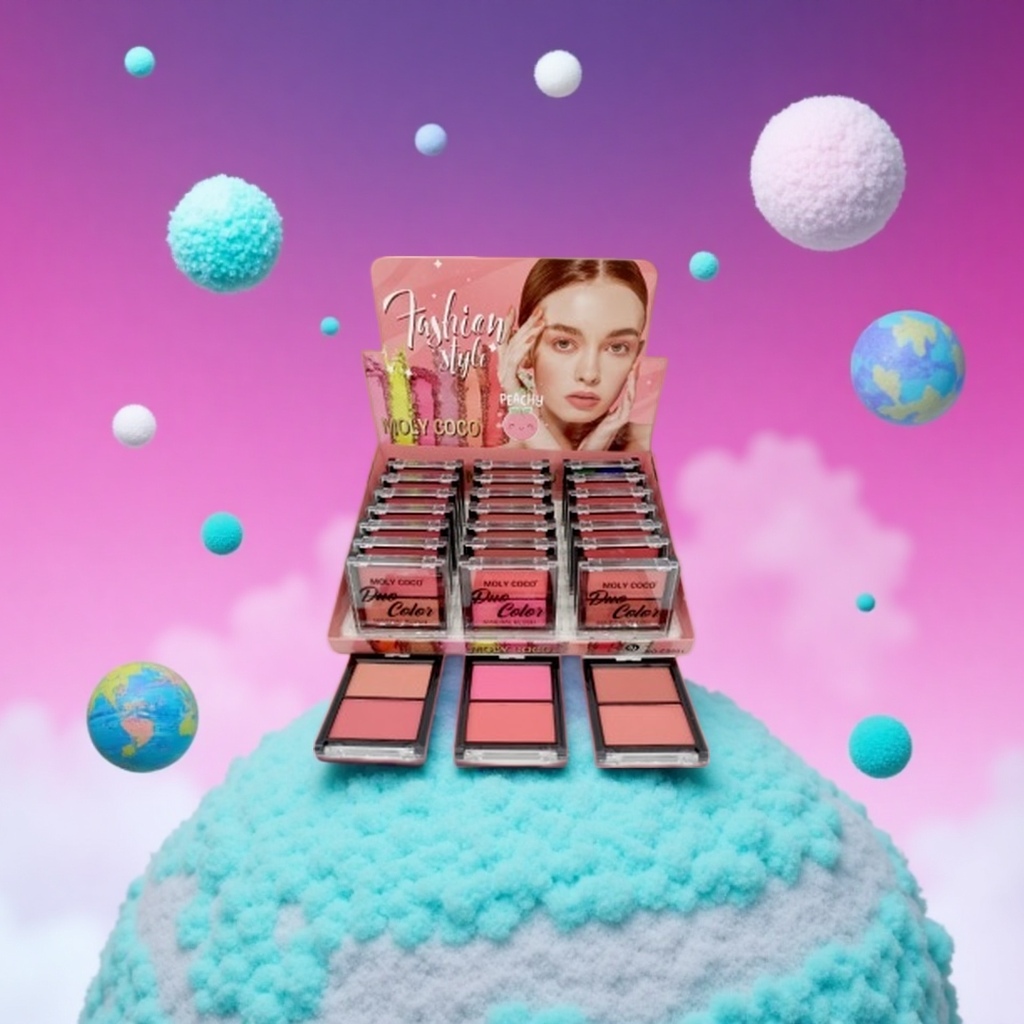 Pink eyeshadow palette display stand, cosmetics storage rack, desktop beauty tool stand Specification image