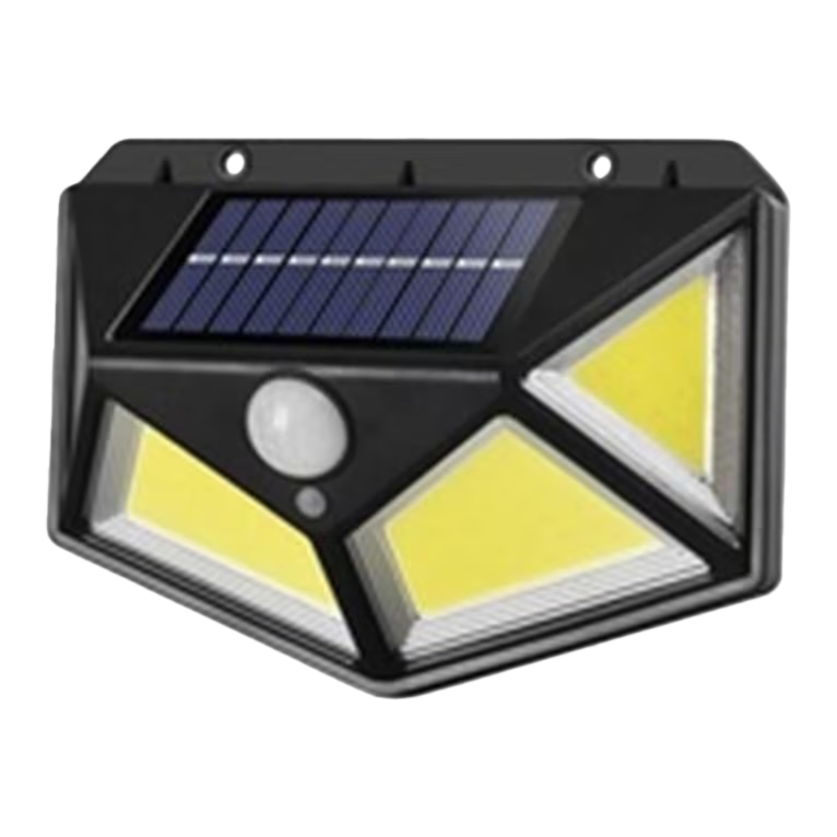 Black solar sensor light, outdoor waterproof wall-mounted automatic sensor lighting lamp Item Picture