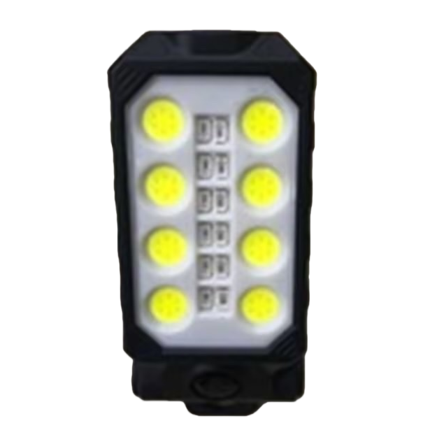Portable rechargeable night light with black shell and yellow LED light Item Picture