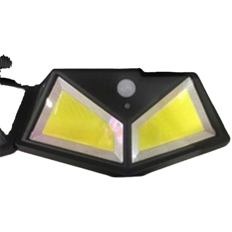 Black dual-lamp head sensor lamp, intelligent human body sensor, no wiring required bedroom bedside lamp Item Picture