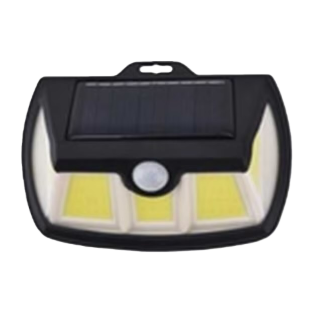 Black solar sensor light, outdoor waterproof wall-mounted LED automatic sensor lighting Item Picture