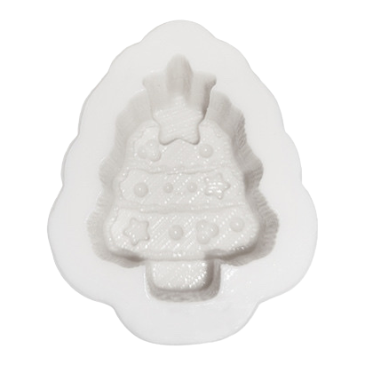 White Christmas tree shaped mold, baking silicone cake mold, DIY tools for festival desserts Item Picture