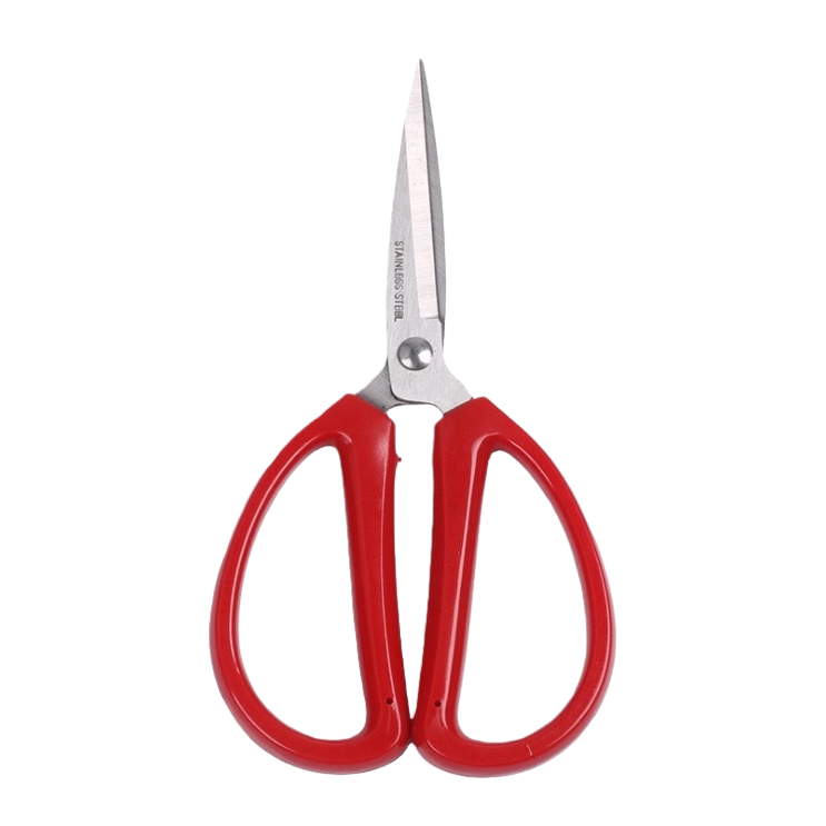Red handle scissors, stainless steel sharp, multi-functional for cutting paper and cloth at home Item Picture