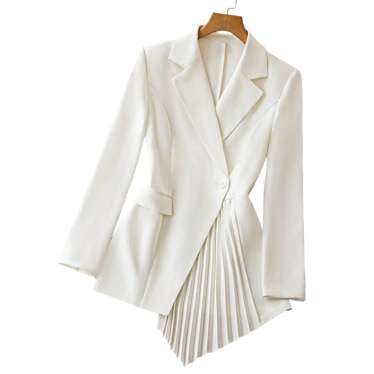 The white suit jacket is slimming and form-fitting, suitable for both men and women in business and casual wear Item Picture