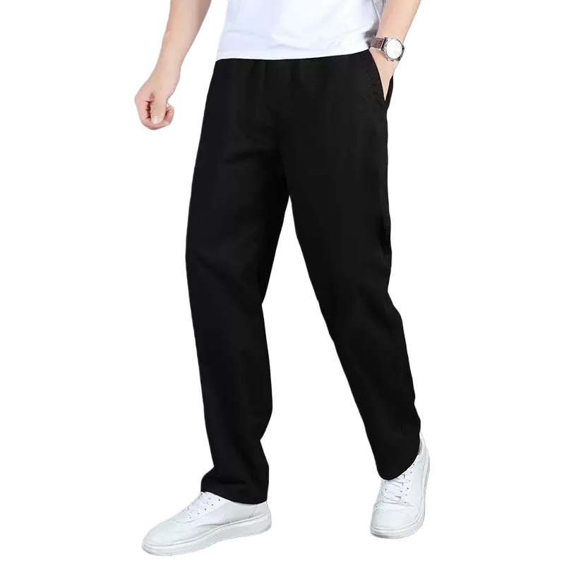 Black fitted long pants, high-waisted, slimming, versatile casual pants Item Picture