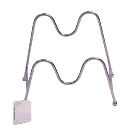 The silver metal double-layer phone stand on the desktop is adjustable and stable for load-bearing Item Picture