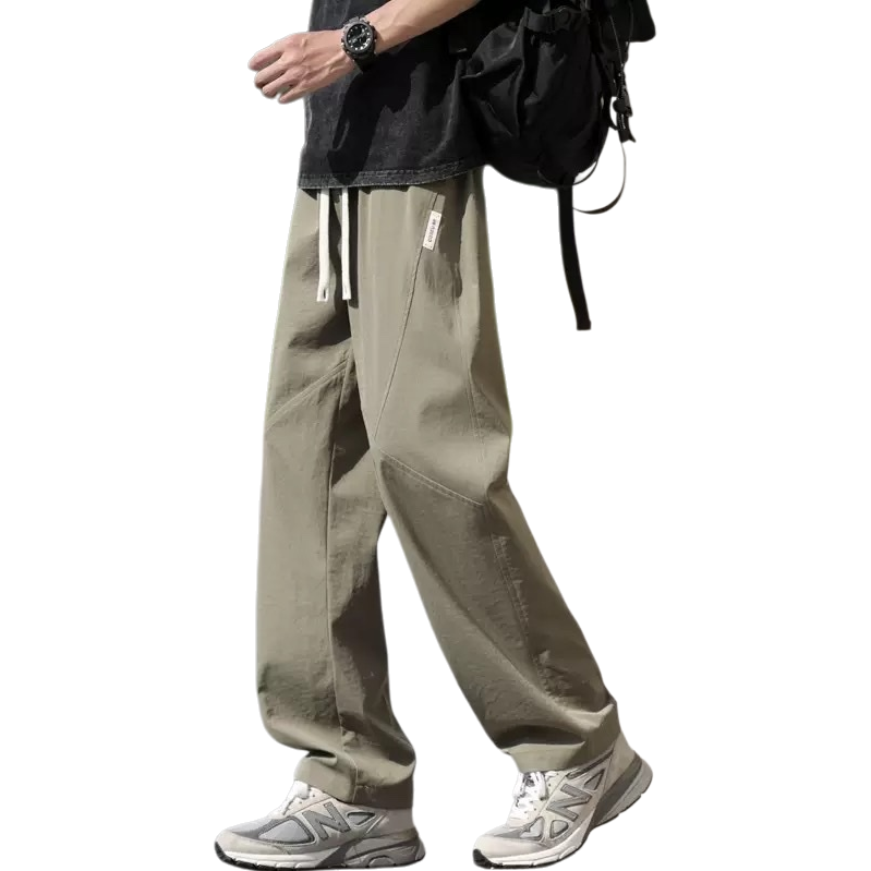 Khaki work pants for men, casual, loose and multi-pocket, suitable for pedestrians Item Picture