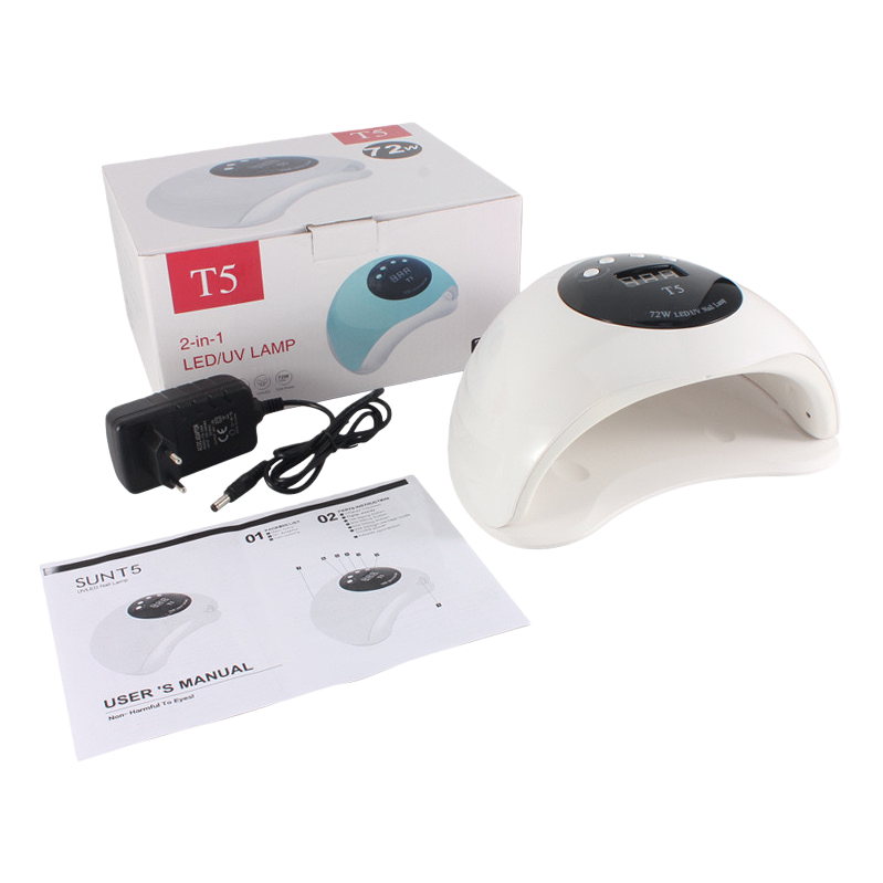 White nail lamp, 48W high-power UVLED light therapy device, for home use in nail salons Item Picture