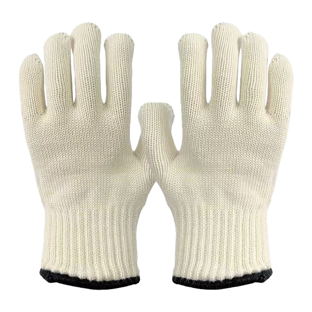 White knitted gloves for women, warm and anti-slip, fingertip touch screen autumn and winter style Item Picture